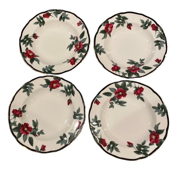 Very Rare Mikasa Midnight Glory Bone China Fine Dining Set of 4 Bowls - Picture 1 of 6